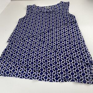 JM Collection Women Purple Sleeveless Top Size L‎ Stretch Lightweight Used